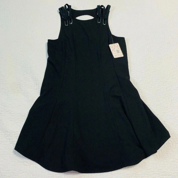 Free People Size XS Sleeveless Black Baby Love Trapeze Dress NEW! - Picture 4 of 8